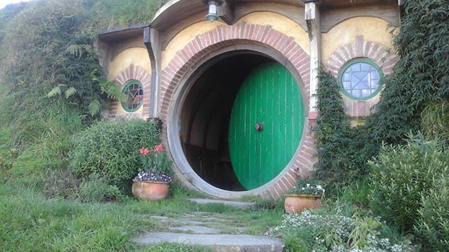 Hobbiton from the Lord of the Rings