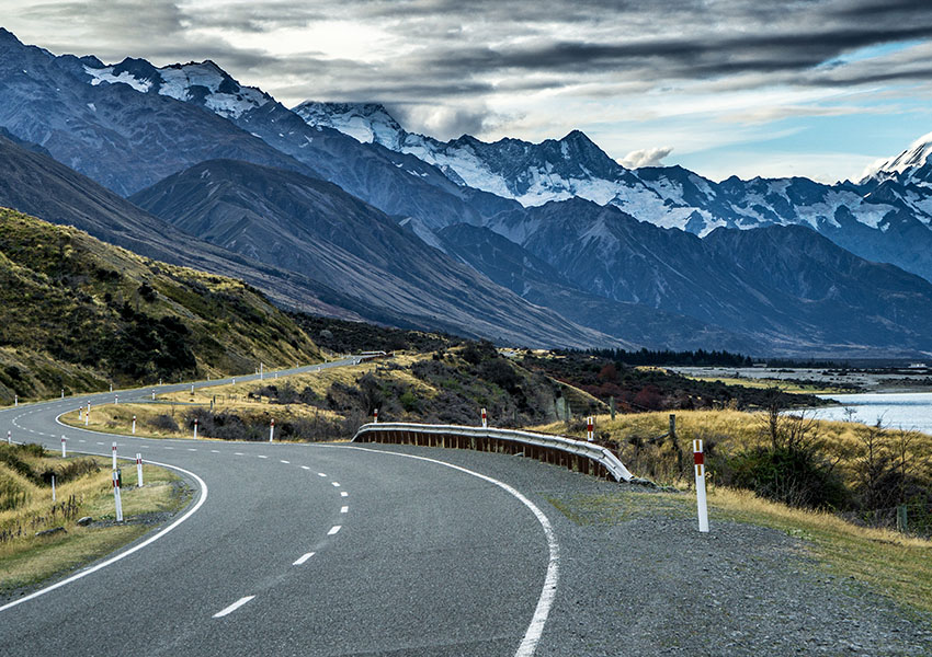 road to Mount Cook