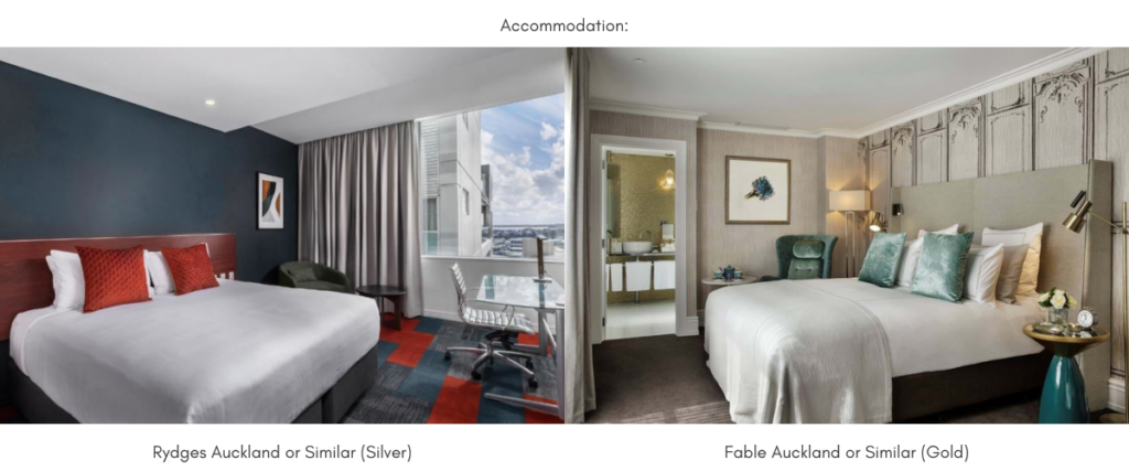 Rydges Auckland and Fable Auckland rooms