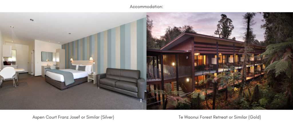 Accommodation at Aspen Court Franz Josef or Te Waonui Forest Retreat
