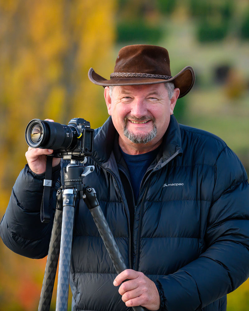 Neil a teammember of the The Road Trip New Zealand with his camera setup
