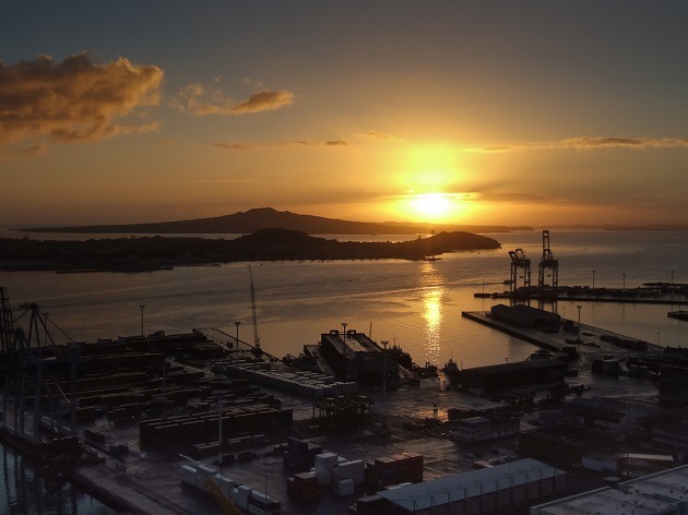 auckland port view