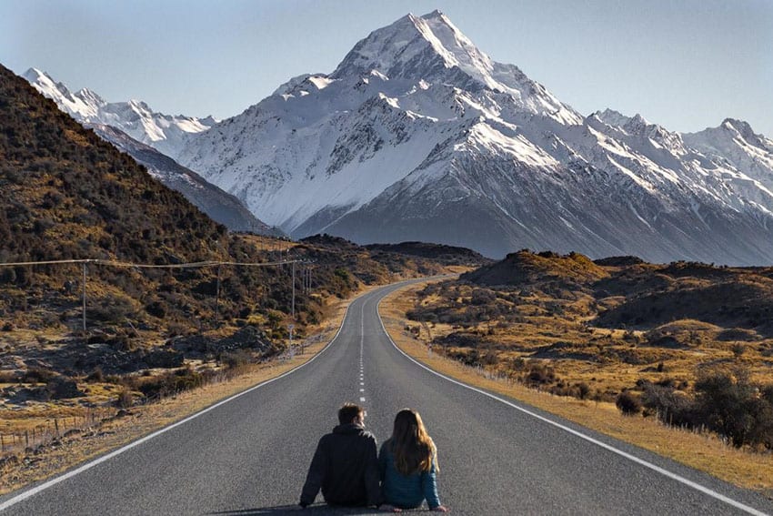 New Zealand road trip couple
