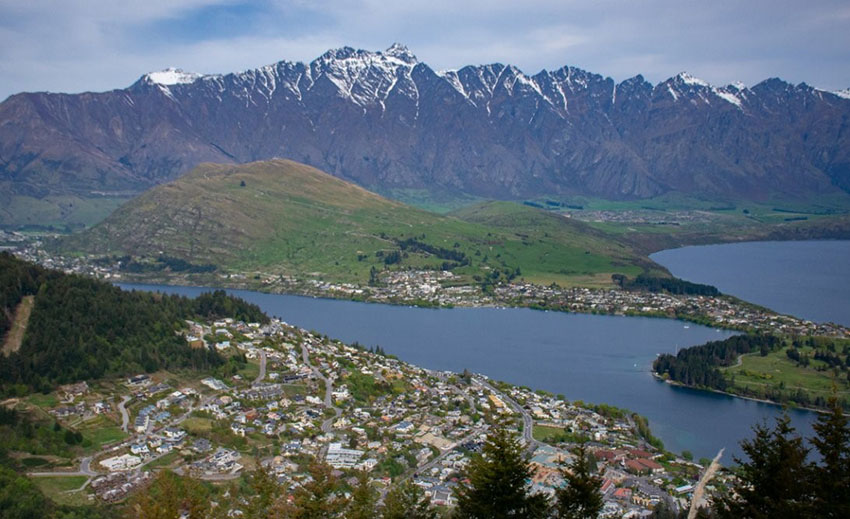 view over Queenstown