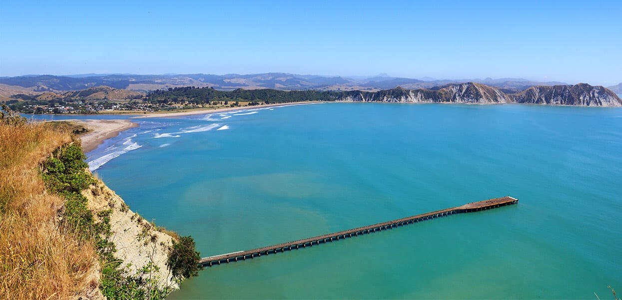 Fishing at Tolaga Bay east cape 
