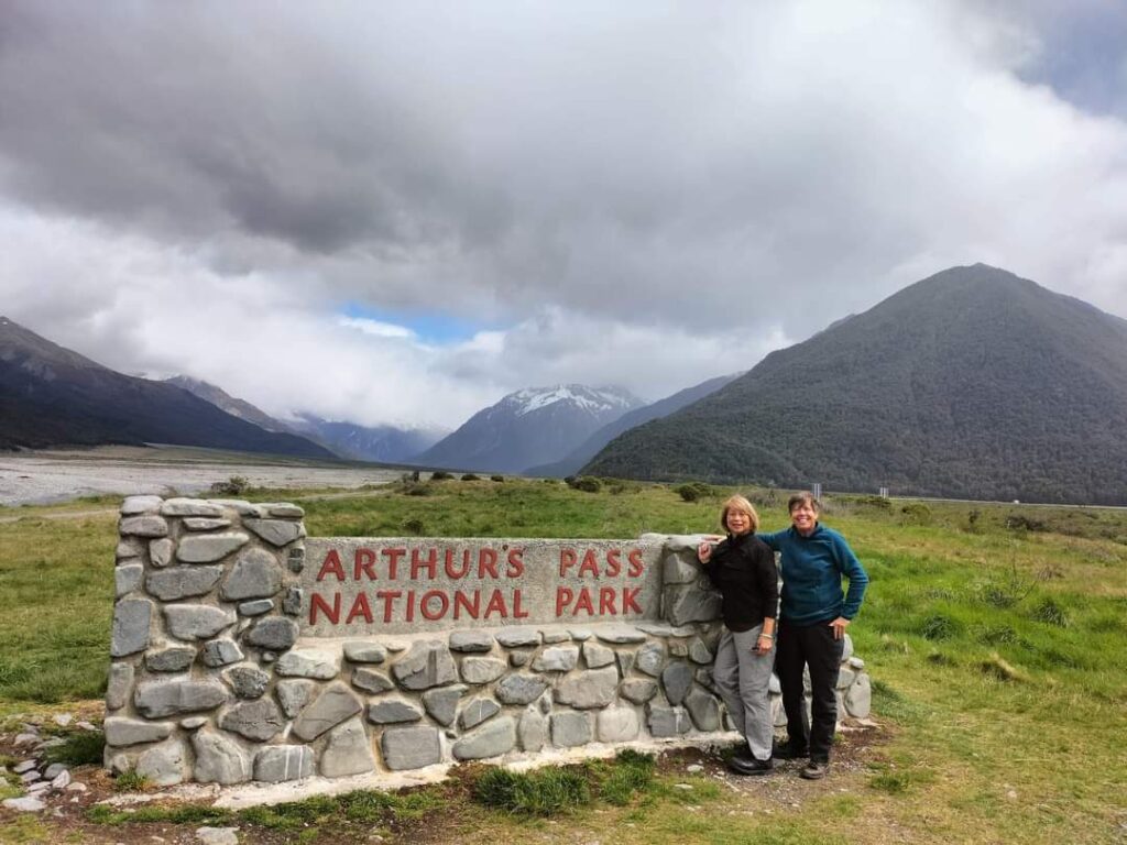 Marlene & Bobbi at Arthur's Pass National Park