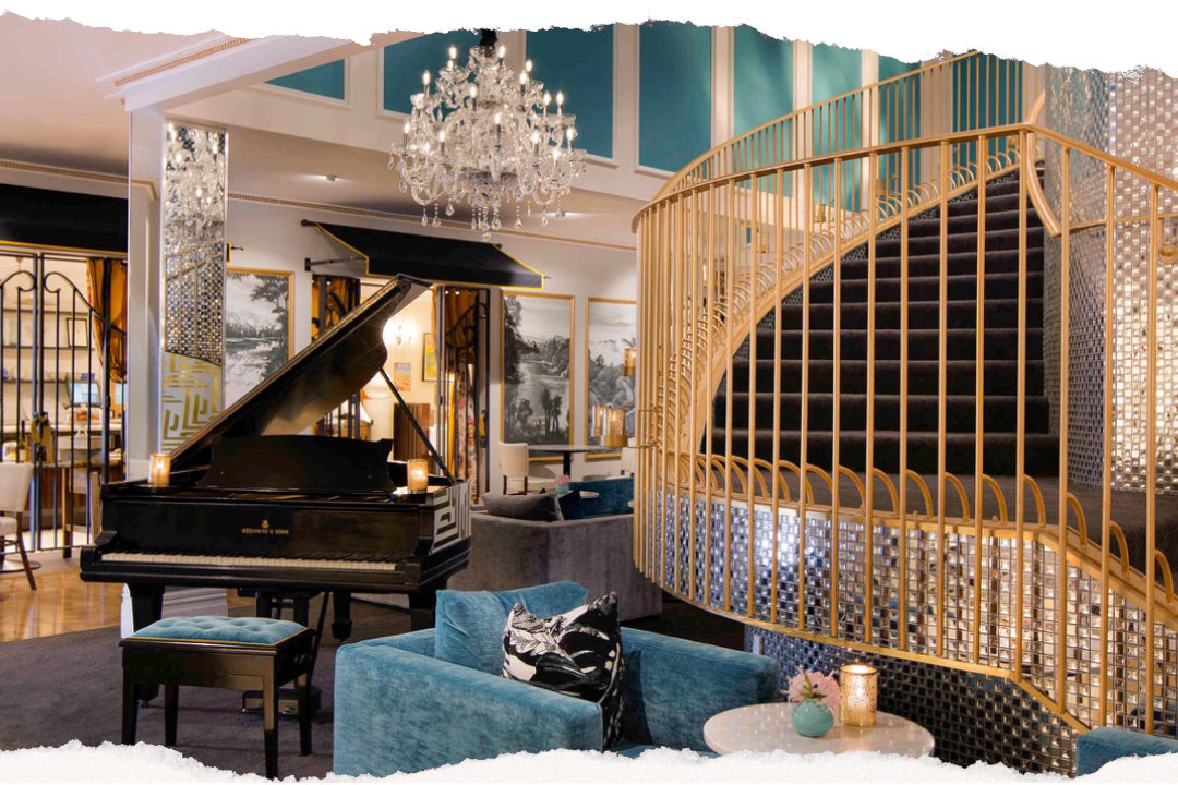 The lounge at the ROKI Collection in Queenstown, home to the two-star restaurant Essence